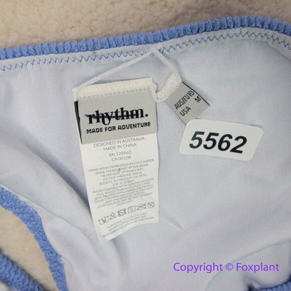 NEW Rhythm wave break beach bikini pant Isla Rib Hi Cut in sky‎ blue, size M - Picture 11 of 16